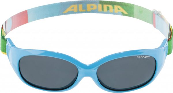 ALPINA Detské okuliare SPORT FLEXXY KIDS cyan puzzle