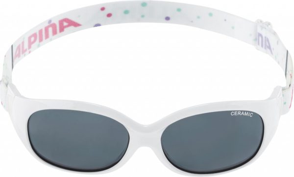 ALPINA Detské okuliare SPORT FLEXXY KIDS biele s bodkami