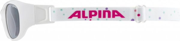 ALPINA Detské okuliare SPORT FLEXXY KIDS biele s bodkami