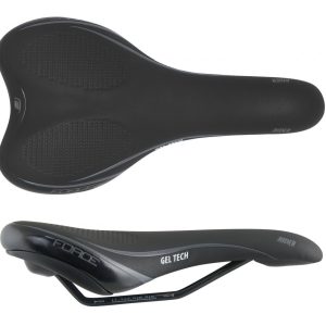 FORCE sedlo RIDER GEL TECH, čierne