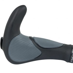 FORCE gripy GEL s integrovanými rohmi, 102mm, čierno-šedé