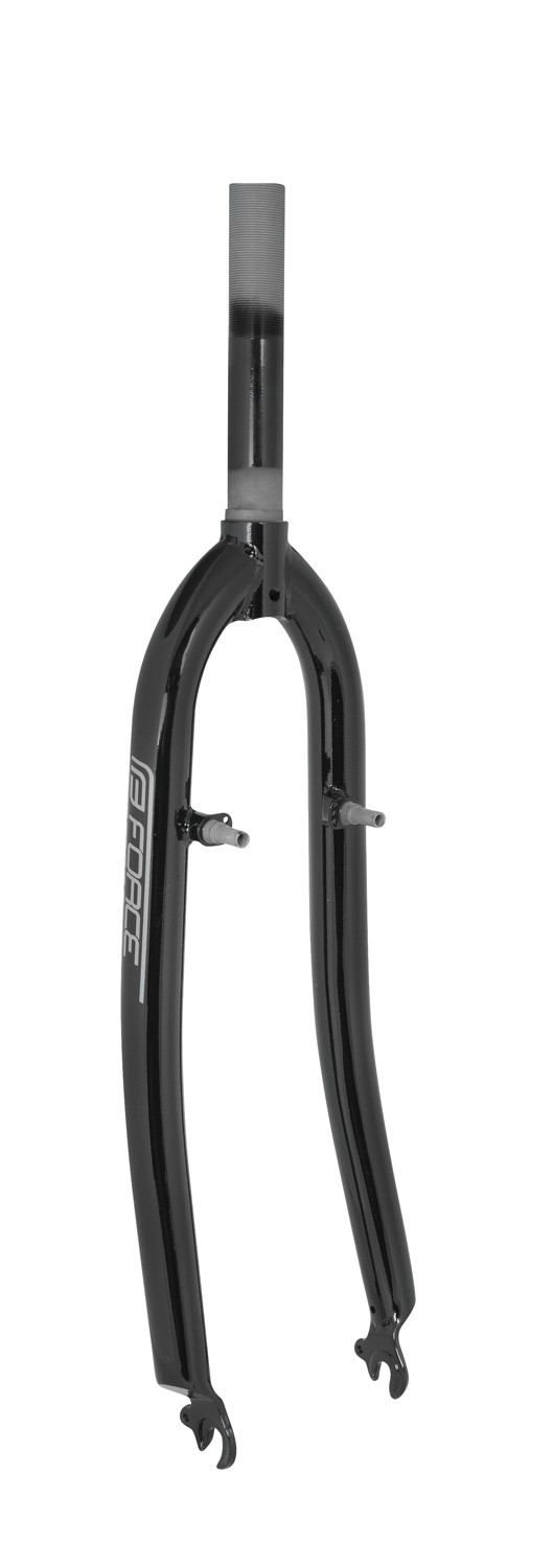FORCE vidlica trekking 28" Fe 1"  závit, čierna lesklá