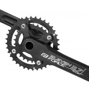 FORCE kľuky ELEVEN2.7 + Al 36/26 s osou 175mm, čierne
