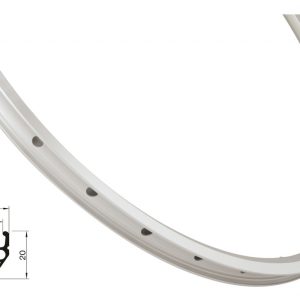FORCE ráfik CLASSIC 559x19 32 dier, strieborný