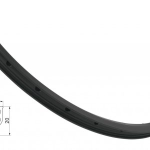 FORCE ráfik BASIC DISC 559x19 32 dier, čierny