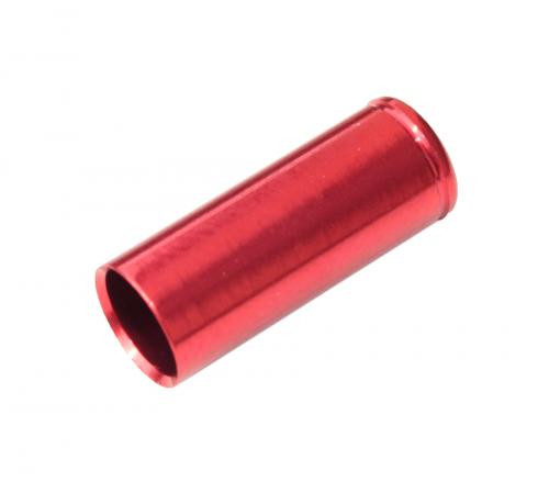 MAX1 Koncovka bowdenu CNC Alu, 5mm, utesnená červená - 100ks balenie 100 ks