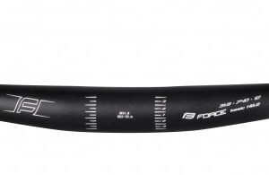 FORCE riadítka BASIC H6.2 prehnuté 31,8/740mm Al, čierne matné