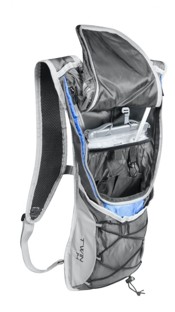 FORCE batoh TWIN PRO PLUS 14 l+2L rezervoár, šedo-modrý