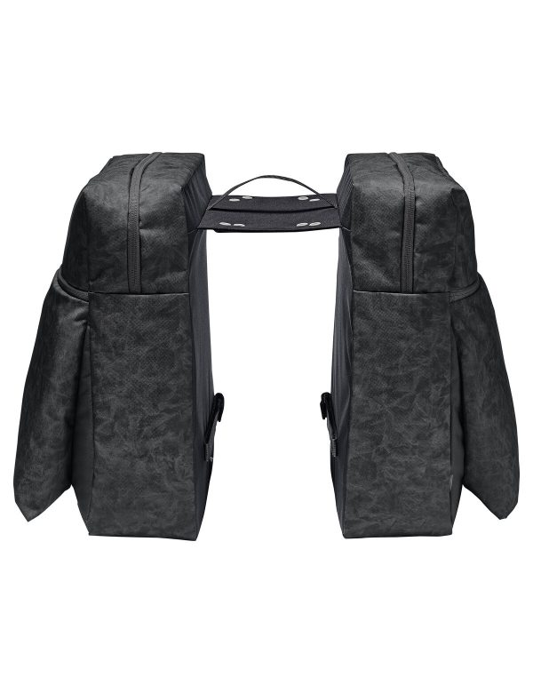 Vaude dvojitá taška na nosič TwinZipper, black