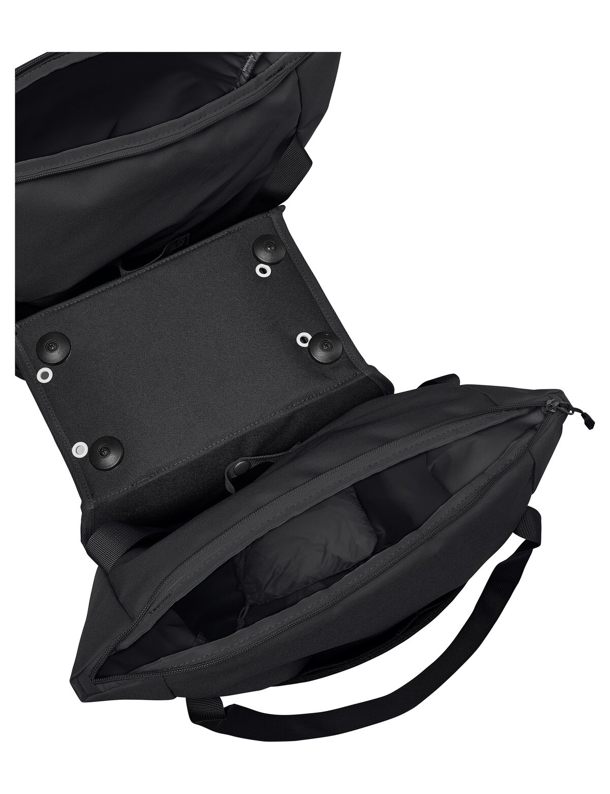 Vaude dvojitá taška na nosič TwinShopper (UniKlip 2), black