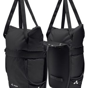 Vaude dvojitá taška na nosič TwinShopper (UniKlip 2), black