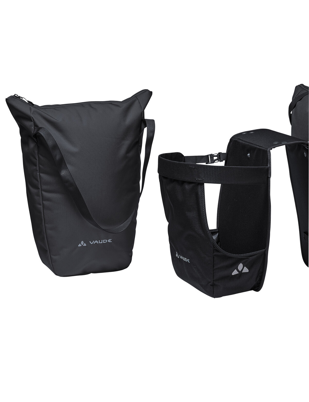 Vaude  dvojitá taška na nosič TwinShopper, black