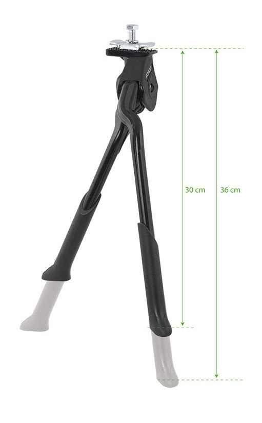 FORCE stojan TWO 24-28" Al 2nohý pod rám + protikus, čierny