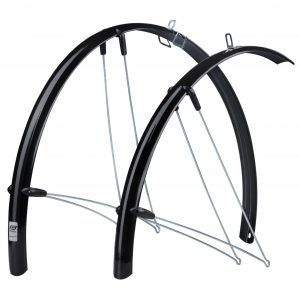 FORCE blatníky 36 Aluflex 28" cestné XL + vzpery, čierne