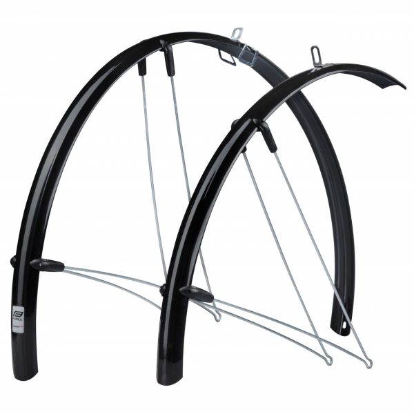 FORCE blatníky 36 Aluflex 28" cestné XL + vzpery, čierne